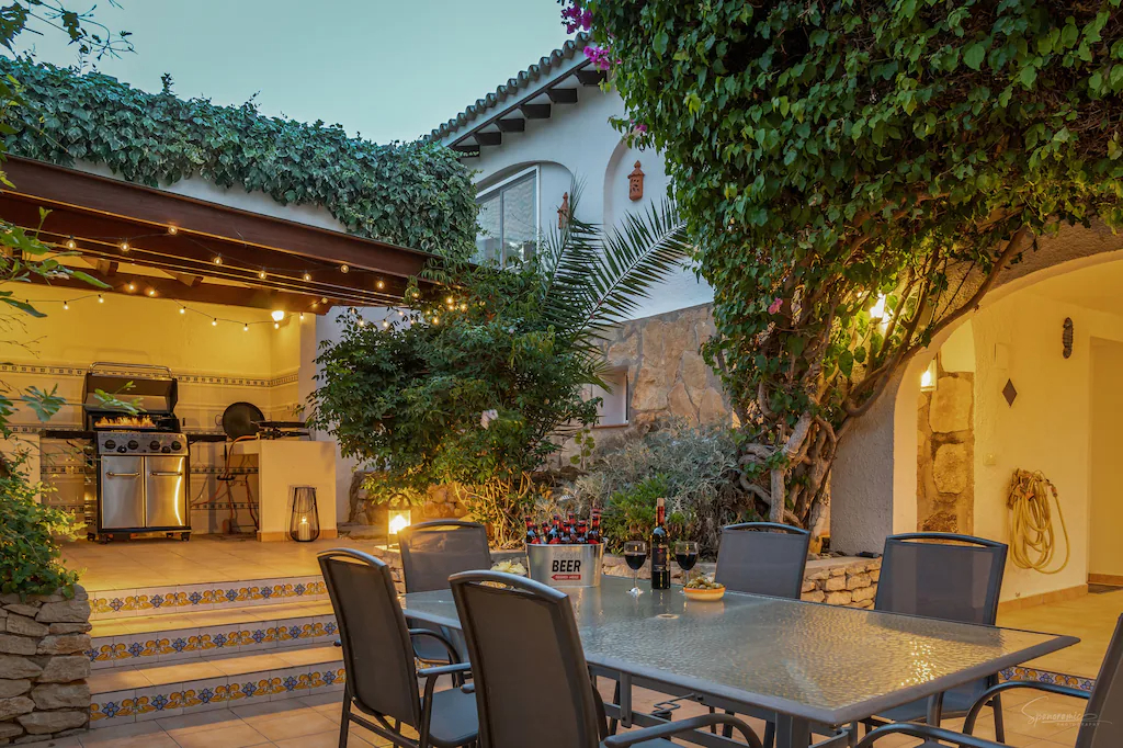 BBQ and another outside dining area